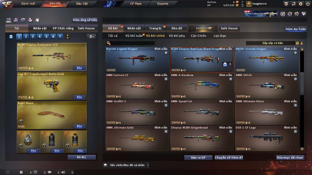 shop acc cf uy tin gia re